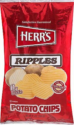Herr's Original Ripples Potato Chips- Three 9.5 oz. Bags - $30.64