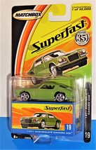 Matchbox 2004 SuperFast Series #19 1971 Chevrolet Camaro Z28 Lt Green 1/10,000 - £10.83 GBP