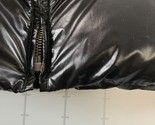 Burberry Down Jacket Womens Petite Large Black Stowaway Hood Zip Front P... - $395.99