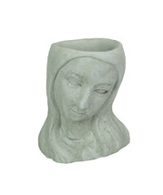 Long-Haired Maiden Cast Polyresin Head Planter Pot 8 Inches High - £23.17 GBP