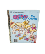 VINTAGE 1990 QUINTS THE CLEAN UP A LITTLE GOLDEN BOOK CHILDRENS KIDS BOOK - $19.00