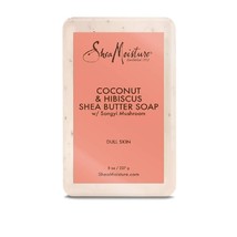 Shea Moisture Coconut &amp; Hibiscus Shea Butter Soap with Songyi Mushroom 8.0 Oz - £10.84 GBP