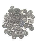 Grey Urea Buttons, 24 Ligne, 5/8&quot; (15 mm) - Pack of 100 - $7.99