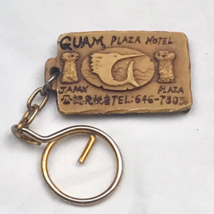 Guam Plaza Hotel Japan Plaza Keyring Vintage Key Ring - $11.95