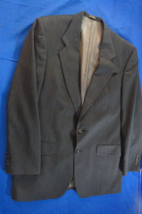 2 Button Designer Oscar De La Renta Dark Gray Suit Jacket 42L / 42 Long - £31.86 GBP