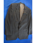 2 BUTTON DESIGNER OSCAR DE LA RENTA DARK GRAY SUIT JACKET 42L / 42 LONG - €33,58 EUR
