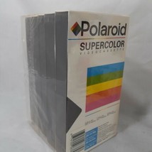 Vtg. SEALED Polaroid Supercolor Video Cassette 5 Pack T-120 NEW VHS Recordable - £11.45 GBP