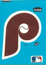 1985 Fleer Large Team Logo Philadelphia Phillies - £0.79 GBP
