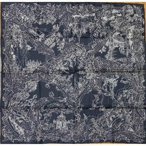 Hermes Scarf FANTAISIE PITTORESQUE 90 cm silk black dream Carre - $1,810.99