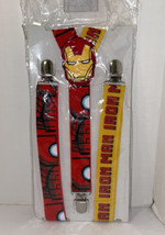 Marvel Comics Invincible Iron Man Men&#39;s Boy&#39;s Youth Superhero Suspenders... - £7.08 GBP