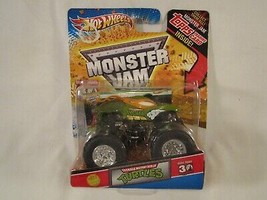 HOT WHEELS Monster Jam TEENAGE MUTANT NINJA TURTLES with Topps Card 2010... - £29.46 GBP