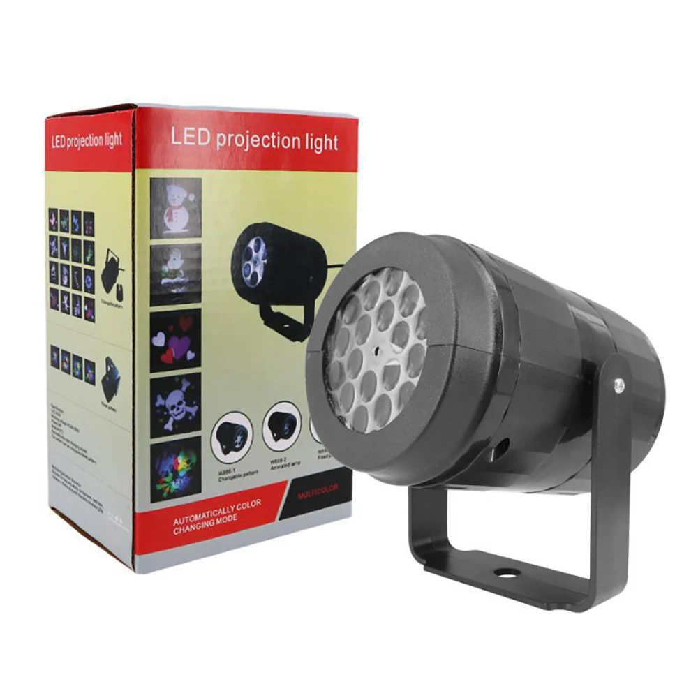 New Christmas Decoration Light 360 Degree Rotating LED Projector Lamp 16 Pattern - £67.84 GBP