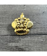 Vtg Signed Trifari Gold Tone Crown Brooch Pin - $55.99 CAD