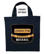 Train Conductor Trick or Treat Bag, Train Conductor Halloween Bag - £9.45 GBP+