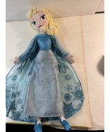 Elsa Plush Doll Disney Store Frozen 18&quot;  Stuffed Toy Original Dress No T... - £11.84 GBP