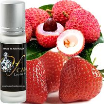 Pink Lychee Premium Scented Roll On Fragrance Perfume Oil Hand Poured Vegan - £10.22 GBP+