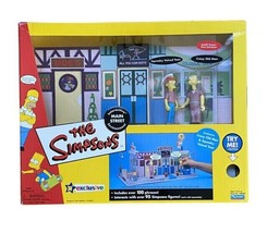 Playmates Toys The Simpsons Main Street Interactive Environment 2002 Pla... - $84.14