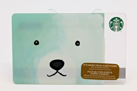 Starbucks Coffee Gift Card 2016 Polar Bear White Winter Holiday Zero Balance  - £9.19 GBP