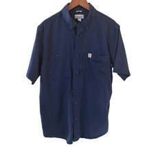 Carhartt Men Shirt Rugged Professional Series Relaxed Work Shirt Blue L ... - $24.99