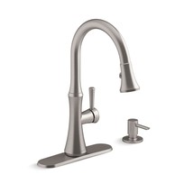 KOHLER Kaori Pull Down Kitchen Sink Faucet with 2-Function Pull-Down Spr... - £141.24 GBP