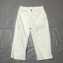Lee Capri Womens 10M White Denim Crop Pants - £10.89 GBP