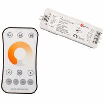 LEDUPDATES 12v 24v CCT LED Light Dual Color Controller + Remote Control ... - $34.64