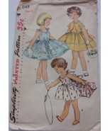 Simplicity Child’s One Piece Dress &amp; Jacket Size 6 Used But Complete #1149 - $6.92 CAD