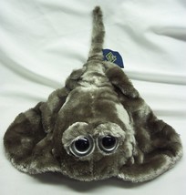 The Petting Zoo SOFT GRAY STINGRAY W/ BIG EYES 11&quot; Plush STUFFED ANIMAL Toy - £13.06 GBP