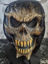 Fearsome Faces Easter Unlimited Evil Horned Skull Demon Halloween Mask Adult  - £16.28 GBP