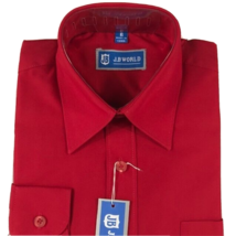 J.B World Boys Red Dress Shirt Long Sleeves Pocket Pointed Collar Sizes ... - £11.84 GBP