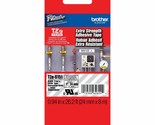 Brother Extra Strength Tape, Laminated Black on Clear, 24mm (Tzes151) - £24.99 GBP