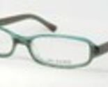 JAI KUDO AA1686 P07 TRANSPARENT BROWN /GREEN TEAL EYEGLASSES GLASSES 50-... - $64.75