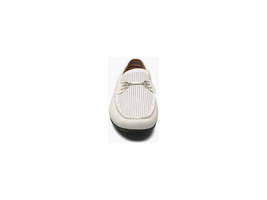 Stacy Adams Corley Moc Toe Bit Slip On Light Weight Summer Shoes White 25579-100 image 3