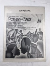 Porgy and Bess Vintage Sheet Music George Gershwin Summertime DuBose Hey... - $9.89