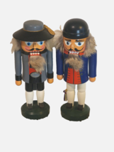 2 Signed Erzgebirge German Nutcracker Figurines as-is - £36.23 GBP