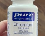 Pure Encapsulations, Chromium (Picolinate), 500 mcg 180 Caps NEW SEALED ... - £33.61 GBP