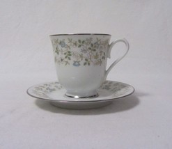 Noritake Contemporary Fine China Japan Brenda Pattern 2730 Cup &amp; Saucer - £7.78 GBP