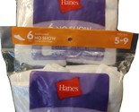 2x Womens NO SHOW White Cushioned Hanes Socks Shoe Size 5-9 / 6 Pairs Br... - £14.13 GBP