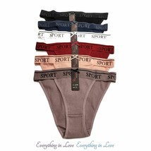 Thin Soft Wide Elastic Band Cotton Rib Brazilian High Cut Cheeky Hipster... - $20.54+