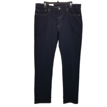 Levis 511 Mens Slim Fit Stretch Jeans 34X36 Blue Levi  Dark wash W38L32 - $49.60