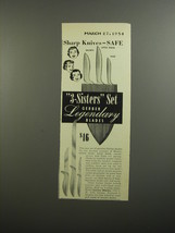 1954 Gerber Knives Ad - 3-sisters set Gerber legendary blades - £14.54 GBP