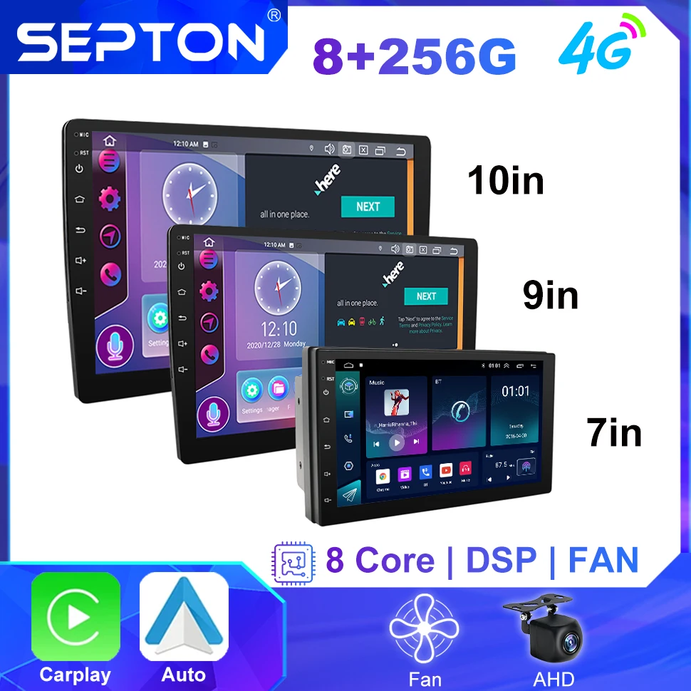 Epton 2 din 7 9 10 universal car audio car radio multimedia player android12 for nissan thumb200