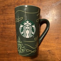 2020 Starbucks Green Christmas Tree Holiday Winter Design Tall 16 Oz Mug Noob - $9.99