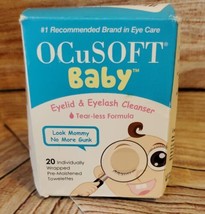 OCuSOFT Baby Eyelid and Eyelash Cleanser, 20 Count Expires 6/24 - $13.43