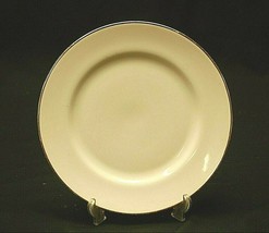Classic Style 7-5/8&quot; Salad Plate White w Gold Rim by Monno Ten Strawberry Street - £11.79 GBP