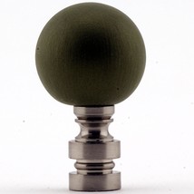 Ceramic  35mm Tarragon Ball Nickel Base Finial 1.4&quot;h - £10.37 GBP