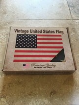 American Usa Vintage Flag 3&#39;X5&#39; 420D Rough Tex Embroidered Stars Stripes Us Box - £22.72 GBP