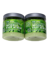 2 Pack Dead Sea Collection Tea Tree Mineral Salt Scrub With Dead Sea Min... - $475.02 MXN