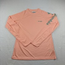 Columbia PFG Omni Shade Sun Protection Shirt Womens S Peach Long Sleeve - $23.51