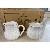 Sweejar Royal Ceramic Sugar And Creamer Set NEW - $13.85